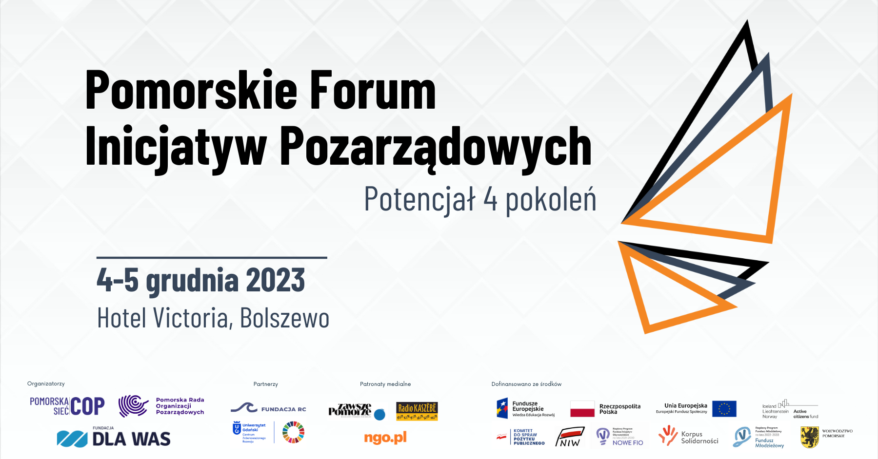 Pomorskie Forum Inicjatyw Pozarządowych 2023. Potencjał 4 pokoleń.